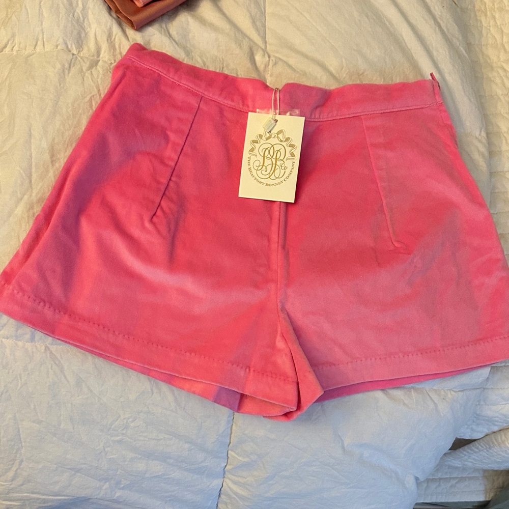 Beaufort Bonnet Velvet Pink Shorts NWT